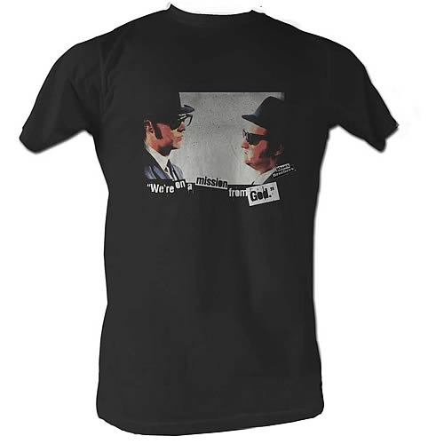 Blues Brothers Mission Black T-Shirt